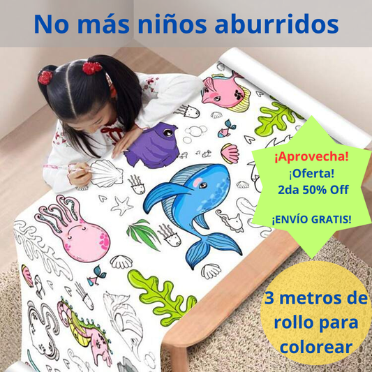 Rollo con dibujos para pintar