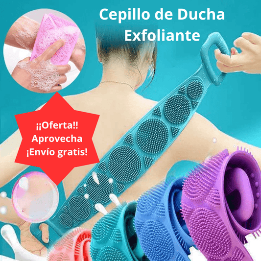CEPILLO DE DUCHA EXFOLIANTE - MASAJEA Y LIMPIA TU PIEL