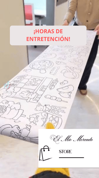 Rollo con dibujos para pintar