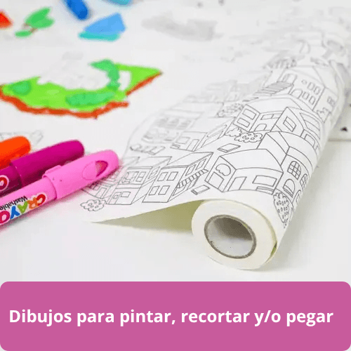 Rollo con dibujos para pintar